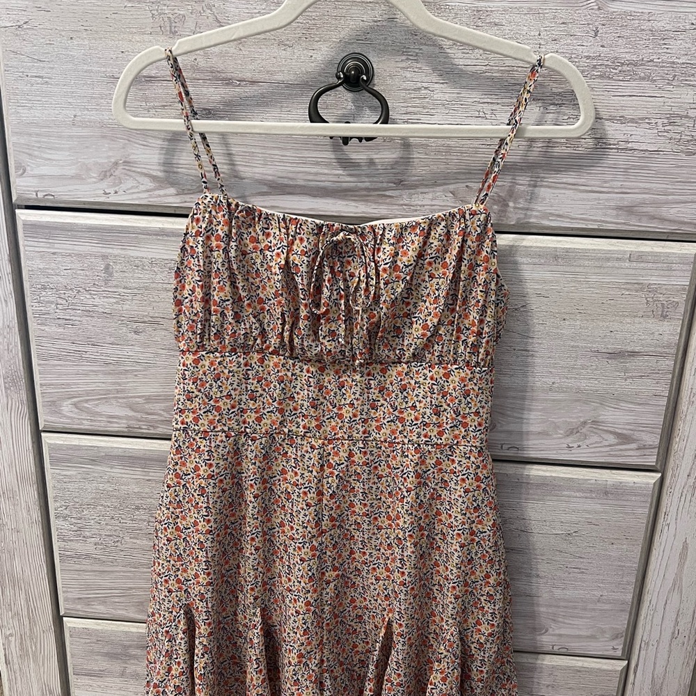 Trixxi Multicolor Floral Dress with Spaghetti Straps